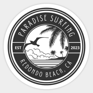 Redondo Beach, CA - Surfing Design Sticker